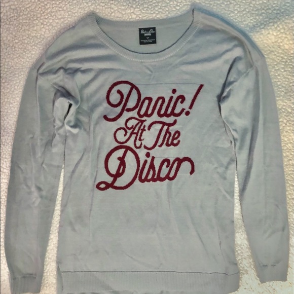 Panic! at the Disco Intarsia Gray Sweater - Picture 3 of 6